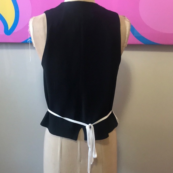 Moschino Cheap Chic Black White Shoe Laces Vest - Picture 5 of 8